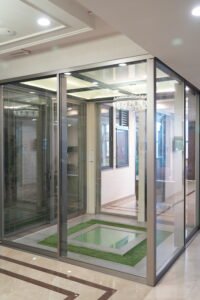 corner openable doors